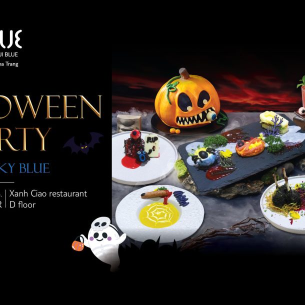 tui blue, nha trang, blue, halloween, party