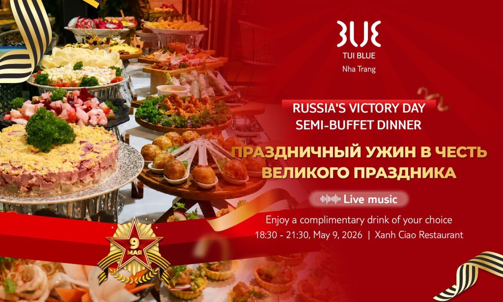 buffet, dinner, russia's victory day,