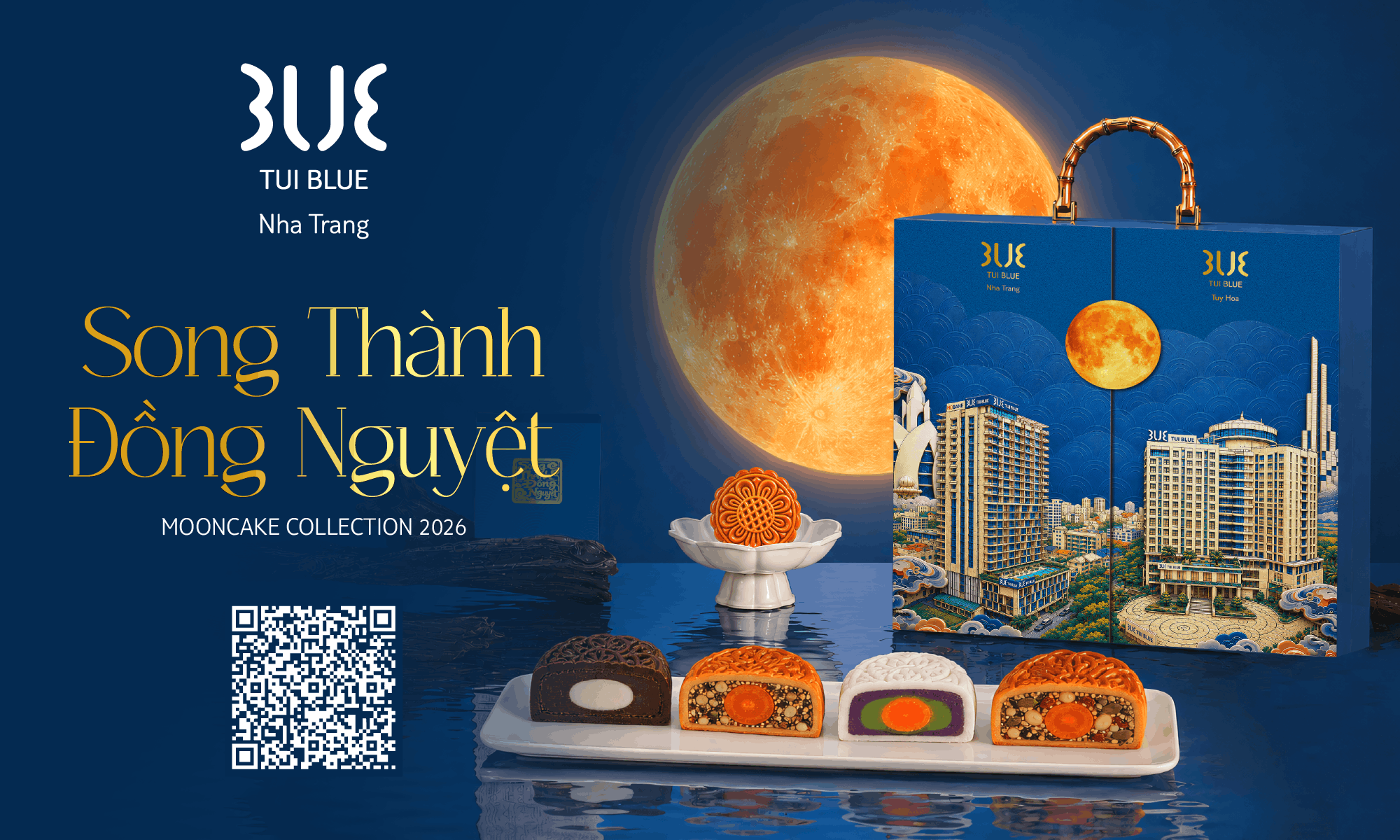 tui blue, nha trang, tuy hòa, mooncake collection, bánh trung thu, song thành đồng nguyệt
