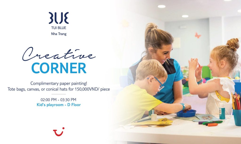 creative corner cho trẻ em tại tui blue nha trang