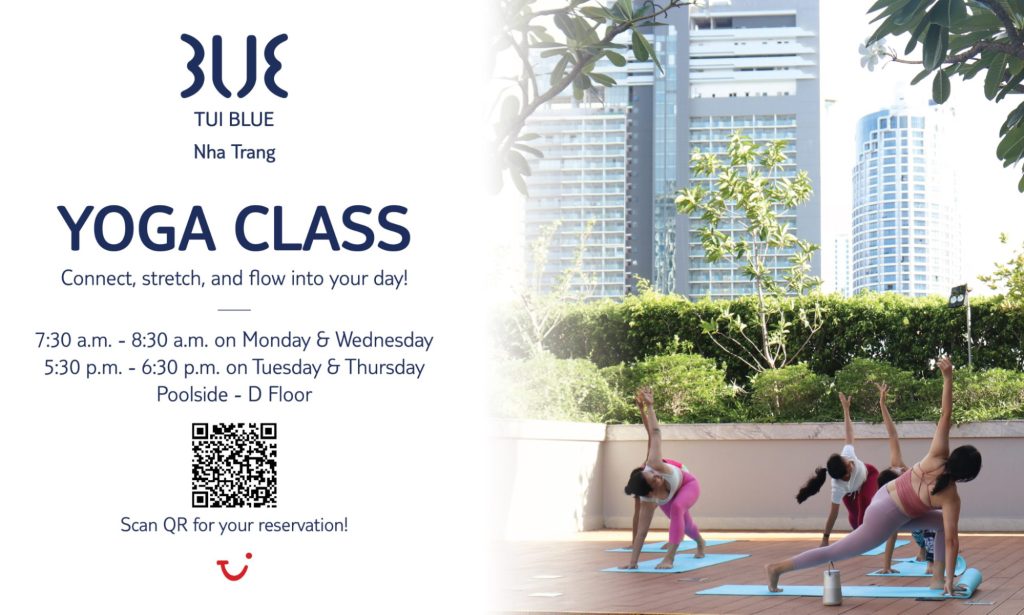 lớp yoga miễn phí tại tui blue nha trang