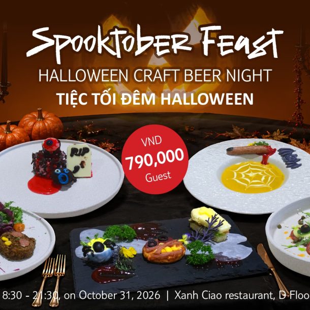 tui blue, nha trang, spooktober feast, halloween, dinner